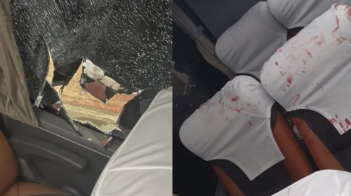 [Ônibus do Bahia é atingido por bomba na chegada à Arena Fonte Nova; jogadores ficam feridos]